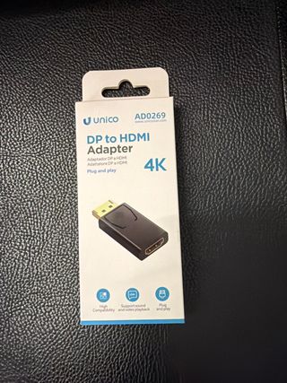 Adaptador Unico DP a HDMI 4K
