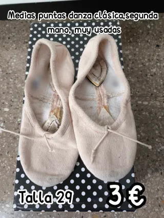 Medias puntas danza clásica Talla 29