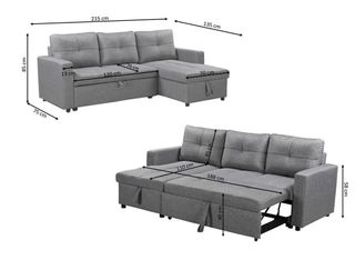 HERMOSO SOFÁCAMA CHAISE LONGUE