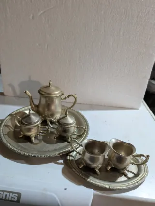 Set Antico Tè/Caffè Peltro Vintage