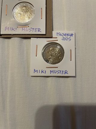 Moneda 2€ Eslovenia 2025 Mickey Muster