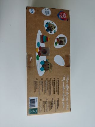 Juguete de madera para bebés +12 meses. Montessori