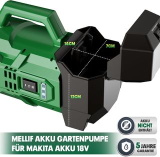 Pompa acqua Mellif 18V Makita 2800 l/h