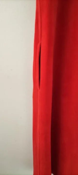 Bata de baño retro roja