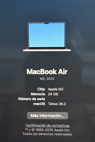 MacBook Air M2 13 24GB RAM 512GB HDD