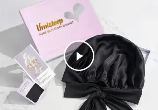 Nuevo Gorro de seda dormir PRECINTADO color negro