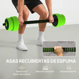 Juego Mancuernas Ajustables 30kg 4 en 1