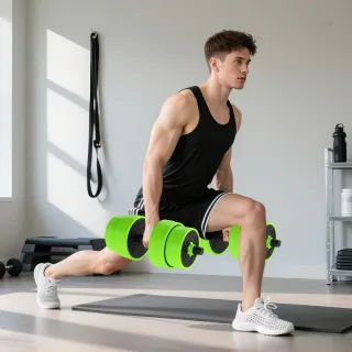 Juego Mancuernas Ajustables 30kg 4 en 1