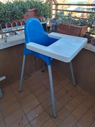 Trona IKEA ANTILOP con bandeja + cojín soporte