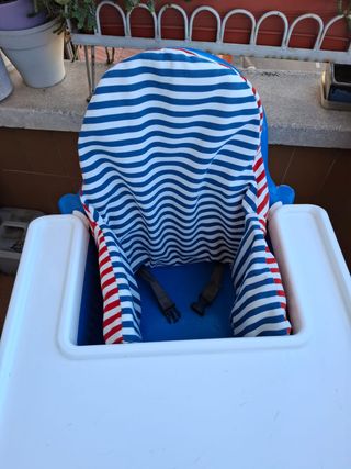 Trona IKEA ANTILOP con bandeja + cojín soporte