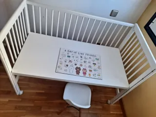 Cuna blanca madera Zara Home