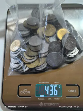 Lotto 436gr Lire Italiane Miste