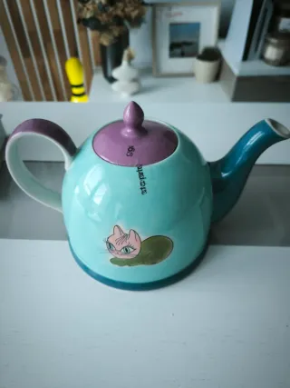Tetera porcelana Aloja gatos