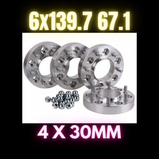 Separadores 30mm 6x139.7 67.1 Montero V60/V80