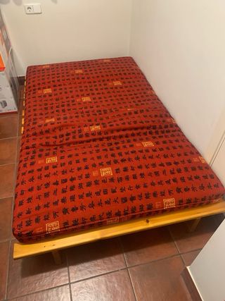 Futón Japonés Plegable Madera convertible en cama