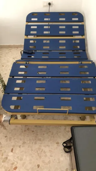 Cama articulada ortopédica con colchón