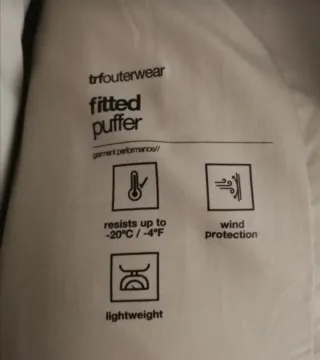 Cazadora Zara acolchada gris perla