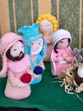 Presepe uncinetto fatto a mano