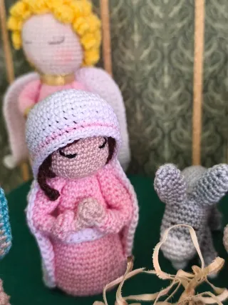 Presepe uncinetto fatto a mano