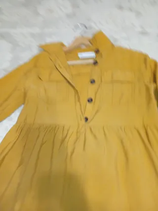 Vestido Zara Amarillo mostaza