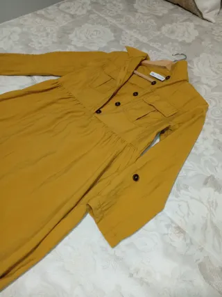 Vestido Zara Amarillo mostaza