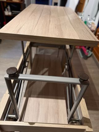 Mesa plegable madera y metal