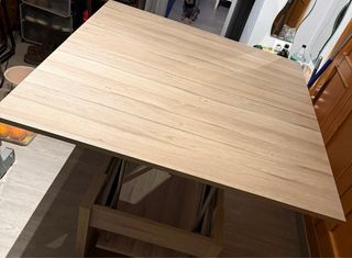 Mesa plegable madera y metal