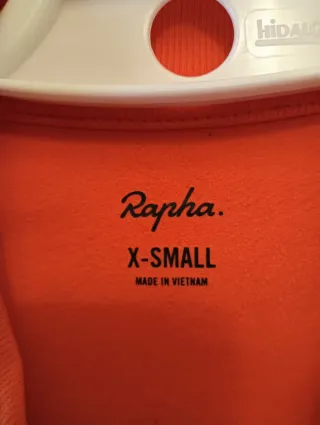 Maillot Rapha Core Thermal Naranja. Talla XS.