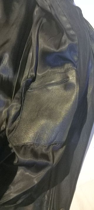 Cazadora Piel Ovino Negra.