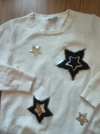 Jersey  con estrellas doradas y negras