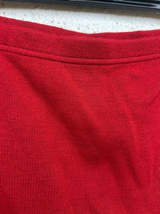 Gonna rossa in Lana elasticizzata vintage