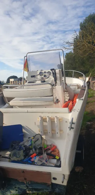 Barco lancha barca 75cv 5mt cambio por coche