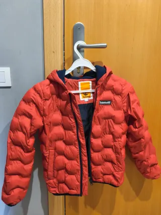 Chaqueta Timberland niño roja y azul