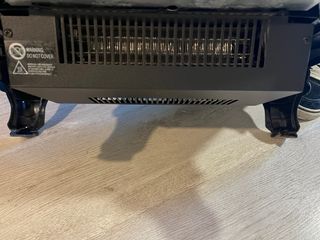 Estufa Eléctrica Hyundai Negra con Efecto Llama