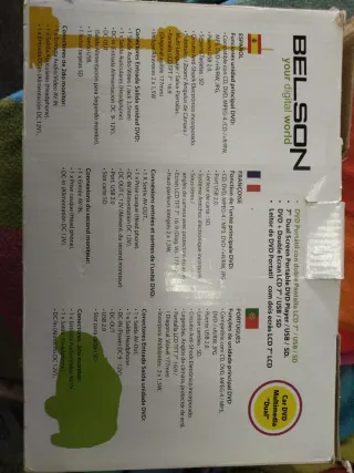 Reproductor Portátil Belson Negro/Azul