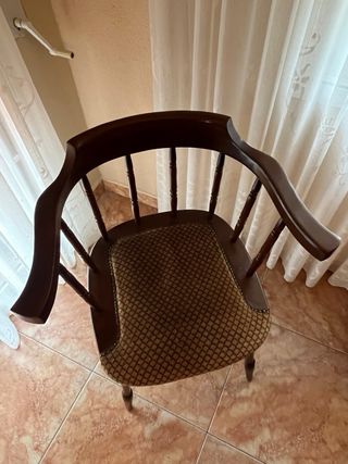 2 Sedie Vintage in Legno Imbottito