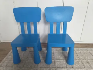 2 Sillas Mammut Ikea Azul