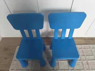 2 Sillas Mammut Ikea Azul