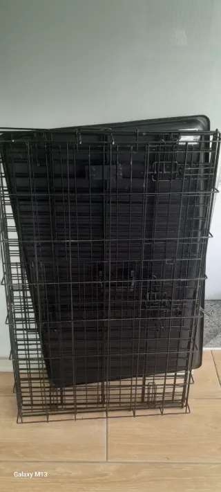 Jaula Perro Grande Negra