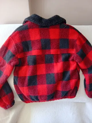 Chaqueta cuadros Bershka mujer