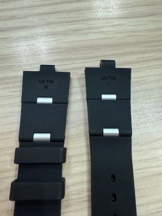 Correa Bvlgari Caucho y Acero Negra