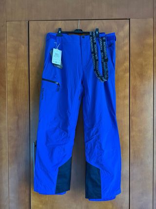 Pantalón esquí Salomon azul eléctrico talla M y XL