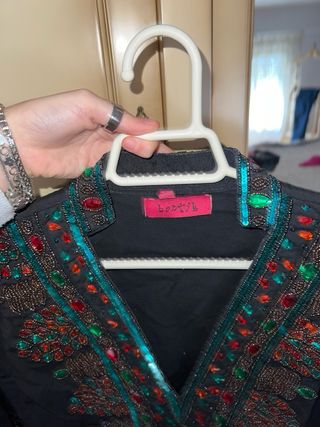 Vestido Desigual Negro Talla L