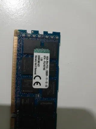 Memoria RAM DDR3  ECC para servidor 16GB Kingston