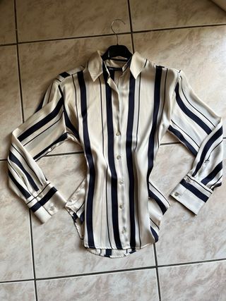 Camicia Zara righe blu e bianche