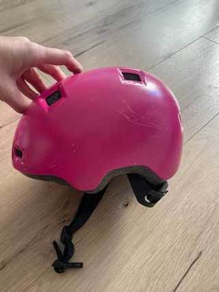 Patines rosas talla 28-30 + casco Decathlon Oxelo