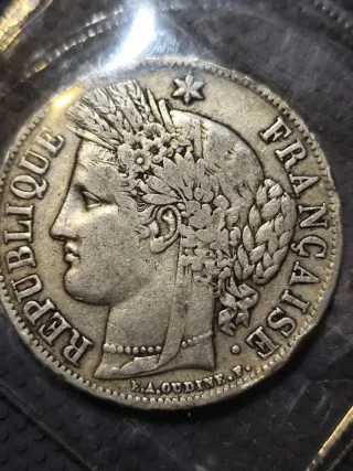 5 Francos 1849 Moneda Antigua