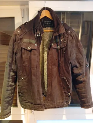 Chaqueta de punto negra hombre