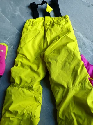 Completo Neve Bambina Rosa/Giallo