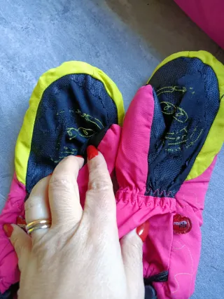 Completo Neve Bambina Rosa/Giallo